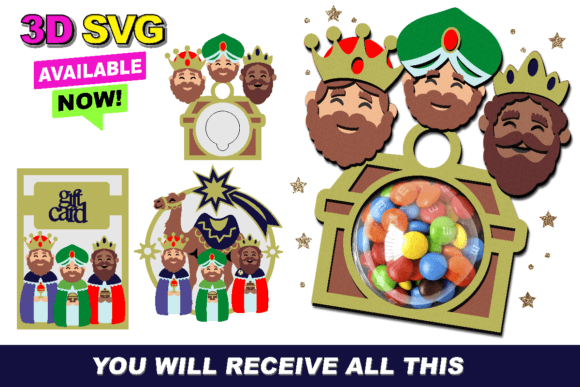 Celebrating Epiphany with a Custom Reyes Magos Candy Holder Gift Card