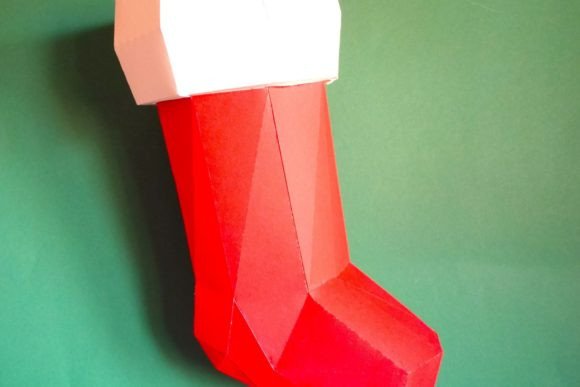 Christmas Stocking: A Festive SVG Template for Holiday Crafting