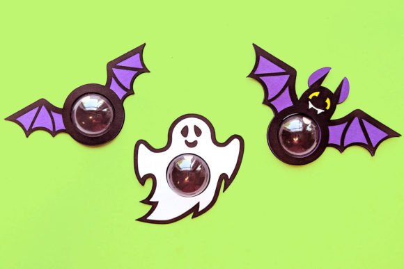 Crafting Spooky Treats with the Halloween Ghost and Bat Candy Dome SVG