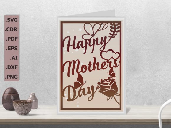 Crafting the Perfect Gift with a Multilayer Happy Mother's Day Card SVG 3 Envelope Design