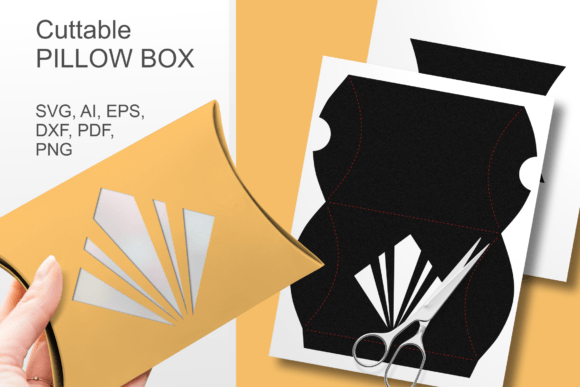 Elegant Art Deco Pillow Box Templates