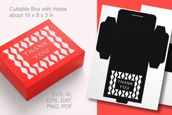 Elevate Your Gifting with a Thank You Box Featuring Jaggy Patterned Holes