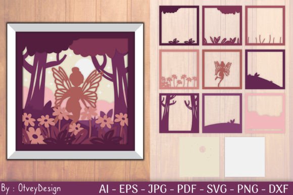 Enchanting Fairy in the Garden Shadow Box