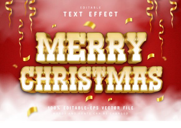 Evaluating the Christmas White Gold 3d Text Effect for Professional Holiday Designs
