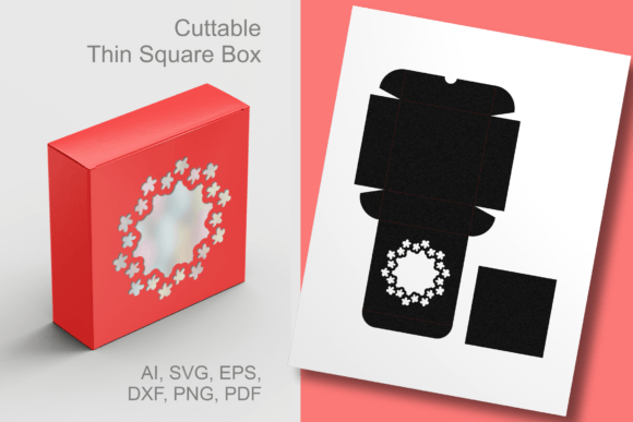 Evaluating the Flower Round Frame Window Square Box SVG for Custom Packaging