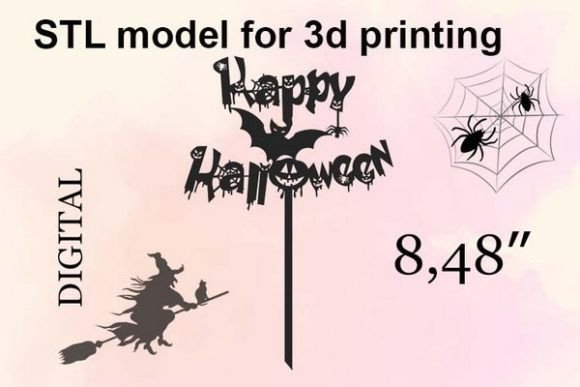 Evaluating the Happy Halloween Cake Topper STL File for Your 3D Printing Projects