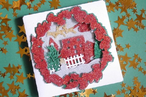 Santa Card Box: A Festive SVG Template for Handmade Holidays