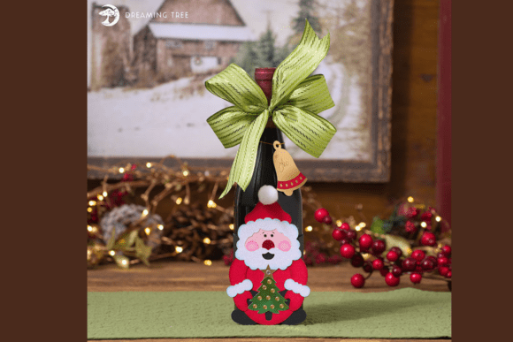 Santa Wine Bottle Wrapper: Festive DIY Gift Ideas
