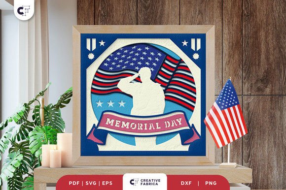 Strategic Depth in Design: Leveraging the US Memorial Day Shadow Box Paper Cut for Meaningful Engagement