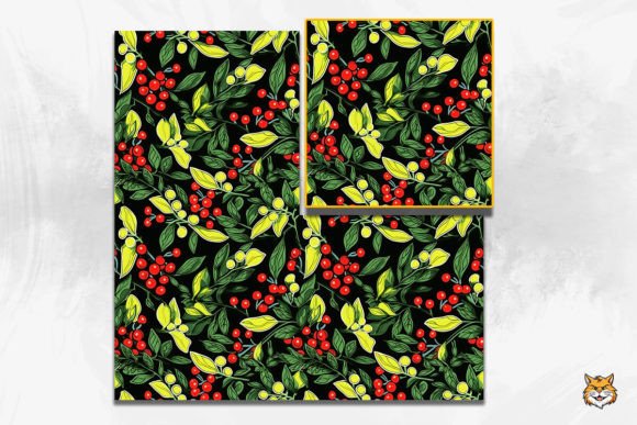 Strategic Visual Positioning with the Neon Mistletoe Seamless Pattern