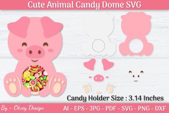 Unleashing Creativity with Cute Animals Candy Dome Holder SVG Designs