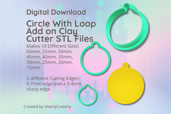Unlock Creative Potential with the Clay Cutter STL File - Circle with Add O Bundle