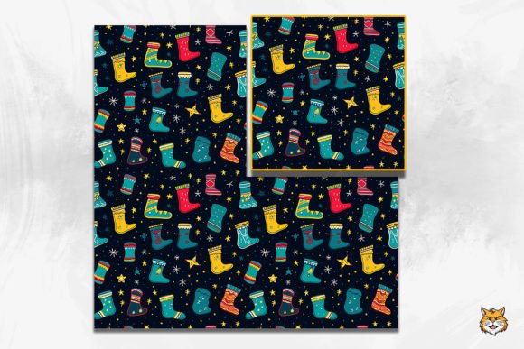 Unwrapping the Magic of Neon Christmas Socks Seamless Patterns for Modern Design